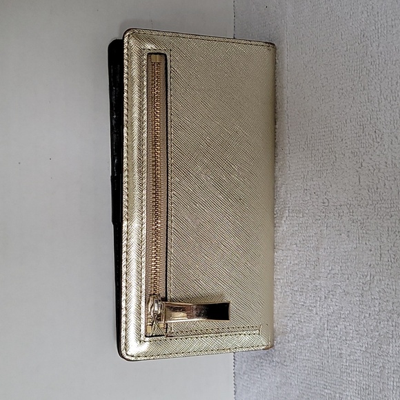 Kate Spade New York gold shimmer long wallet - Picture 3 of 16